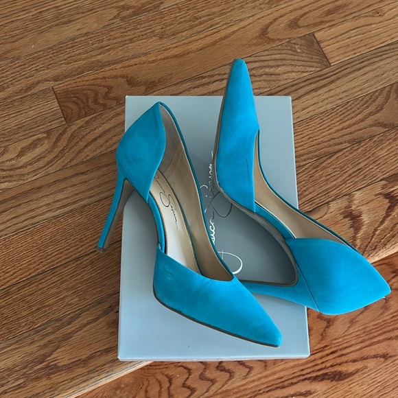 Jessica Simpson Cool Aqua Heels - Picture 3 of 4